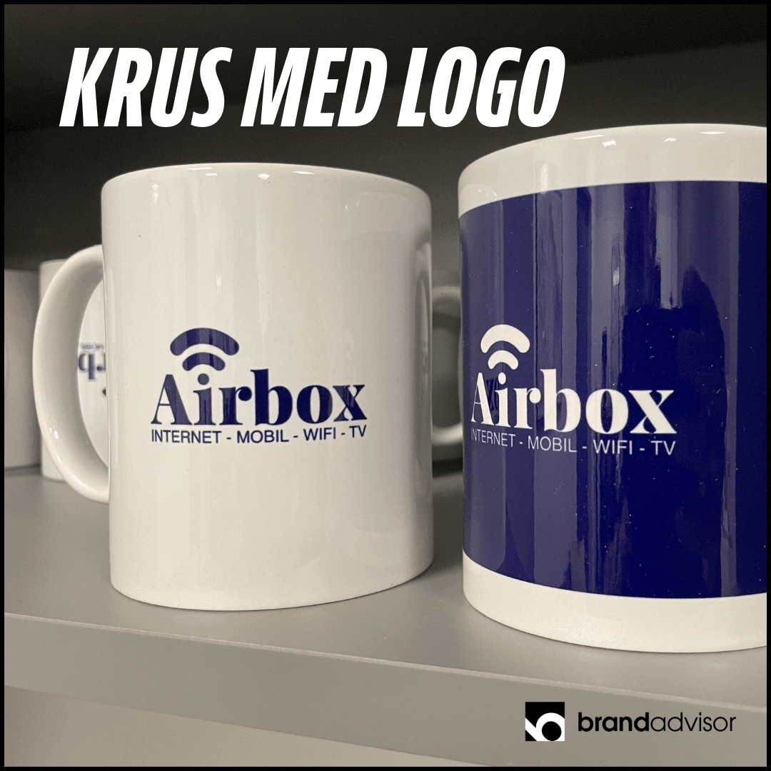 Krus med logo