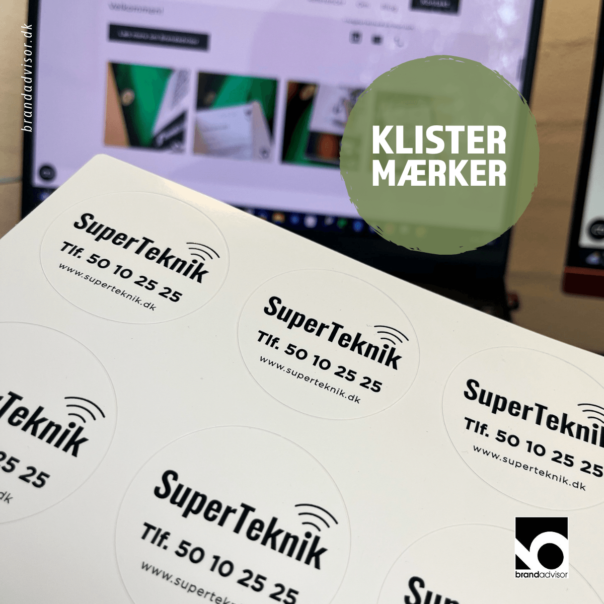 Klistermærker til SuperTeknik