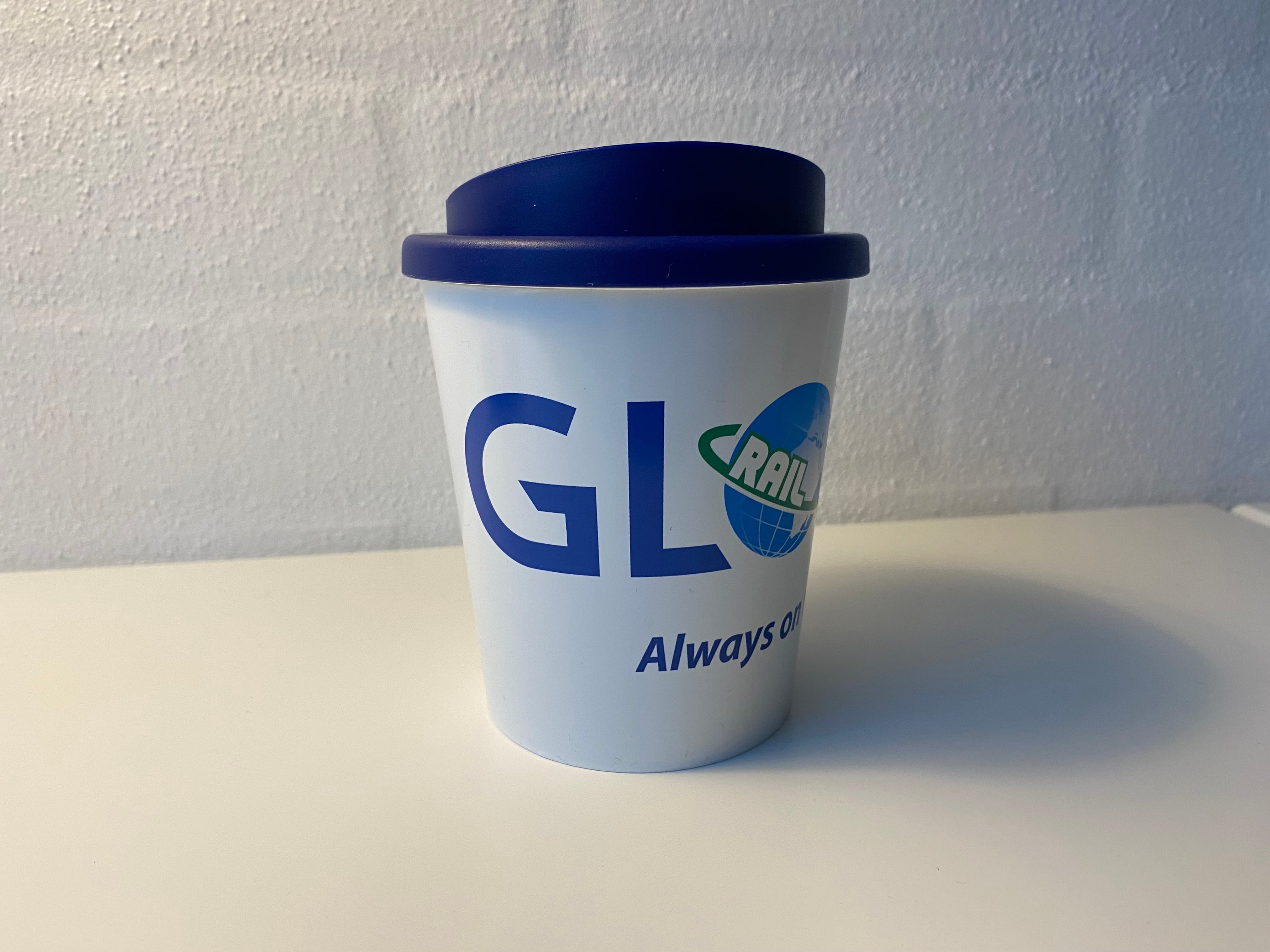 Termokrus med logo for Glova Rail
