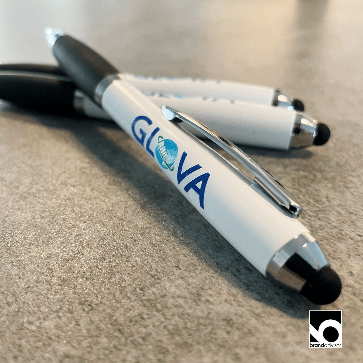 Kuglepenne med logo for Glova Rail