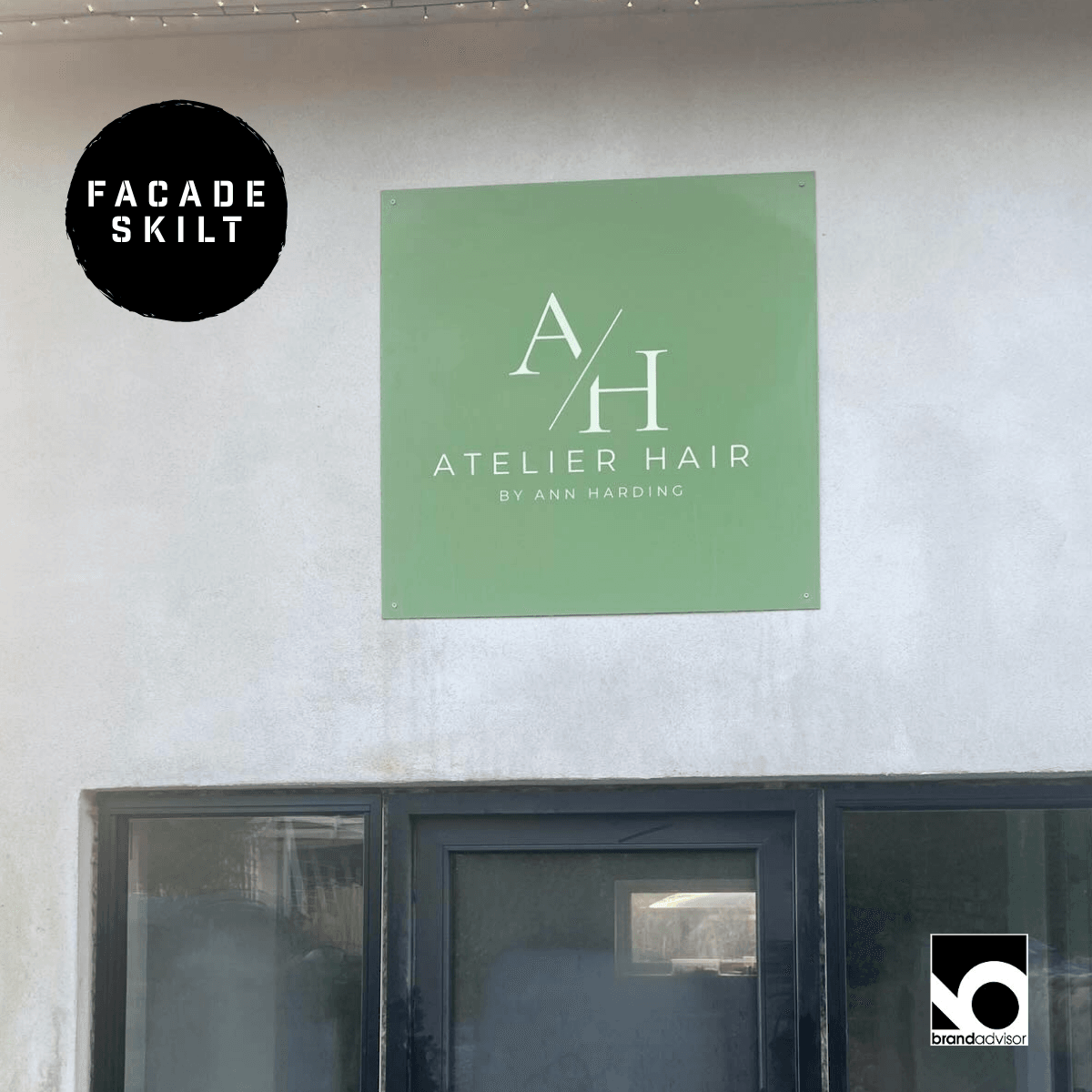 Facadeskilt til AH Atelier