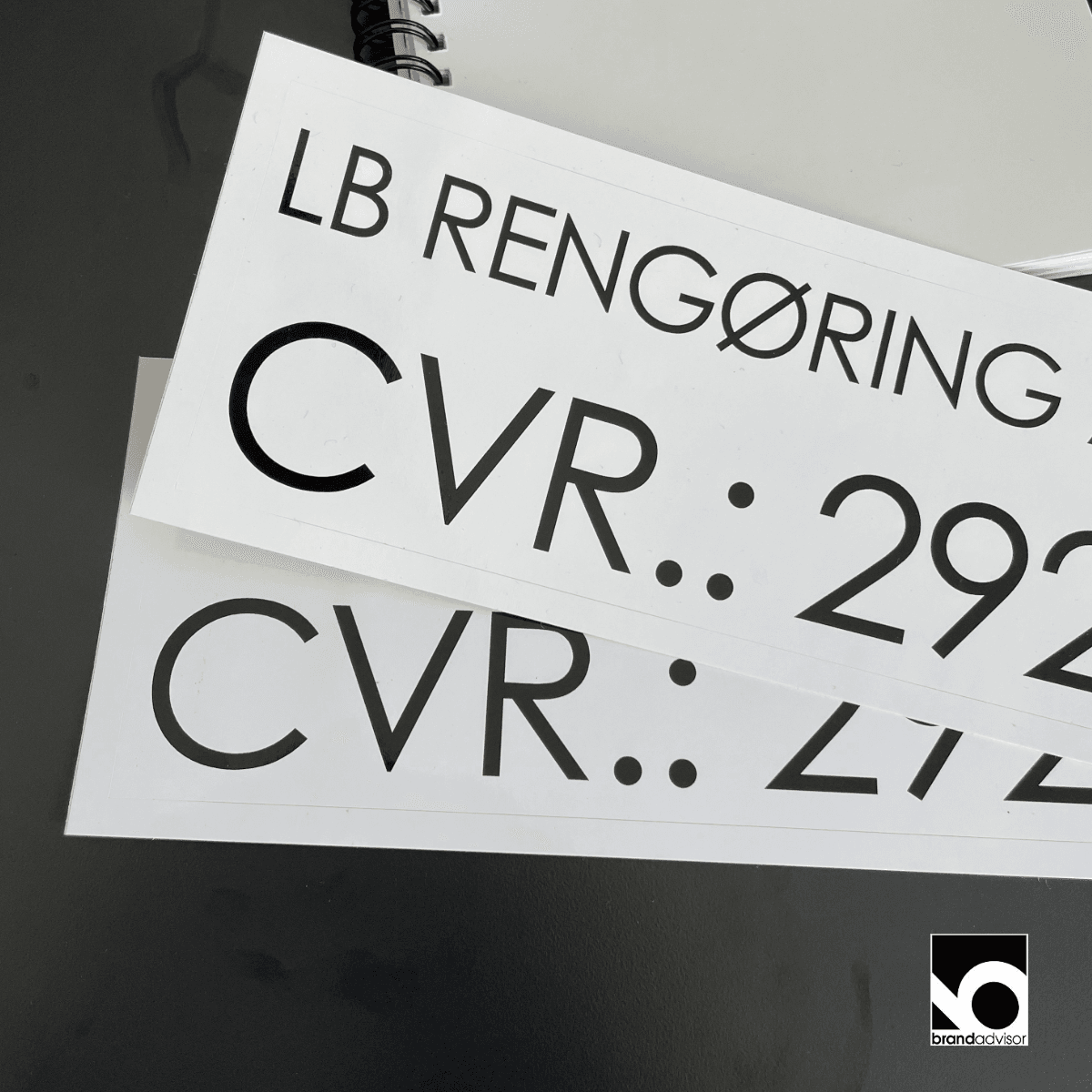 CVR. klistermærker bil