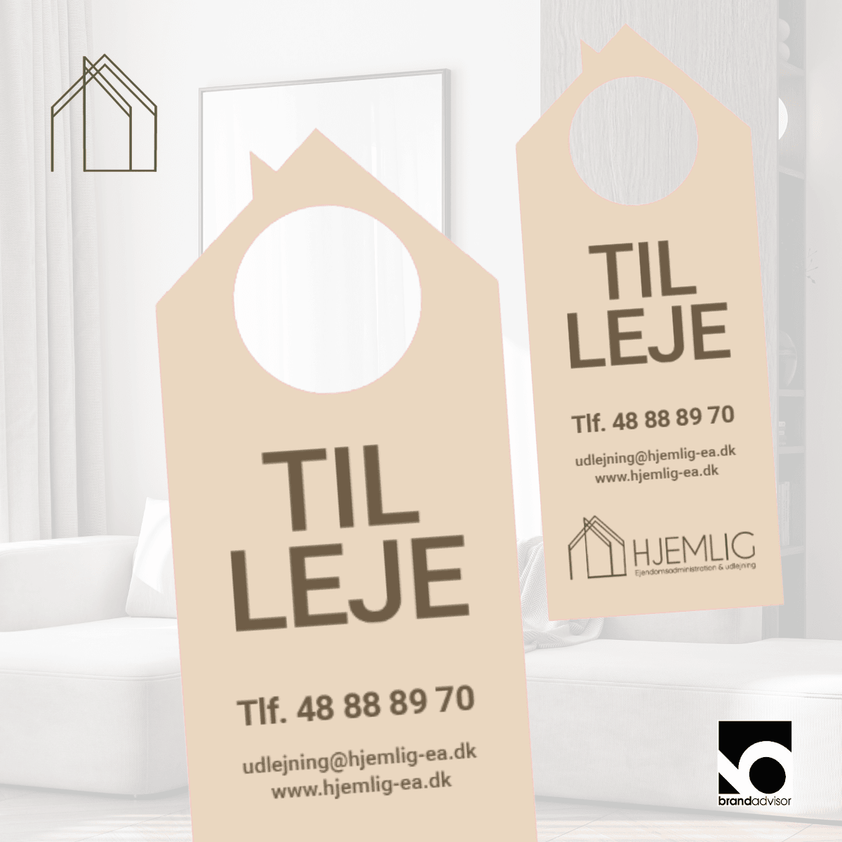 Døreskilte design til Hjemlig