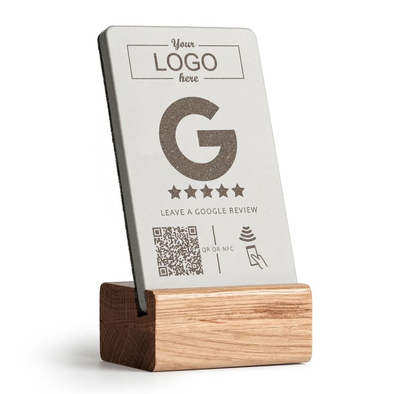 Google NFC og QR kode skilt