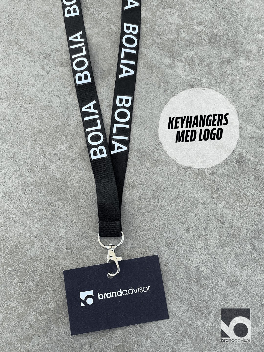 Keyhangers med logo til Bolia.com