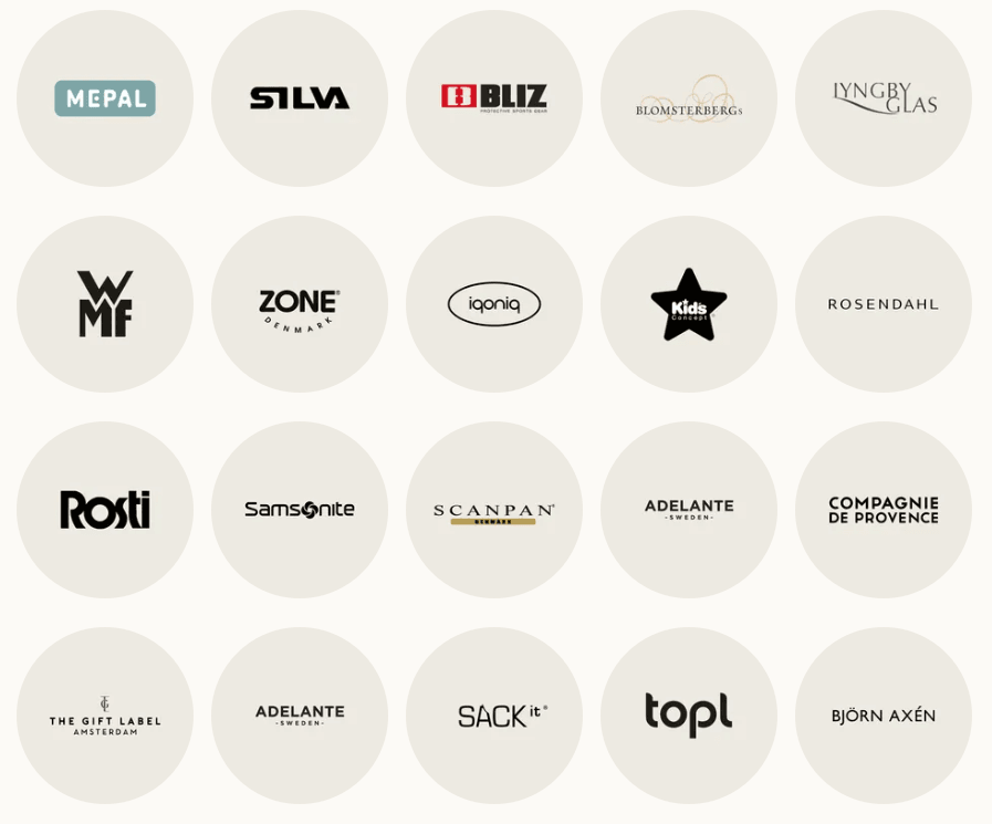 Veya gavekort Brands