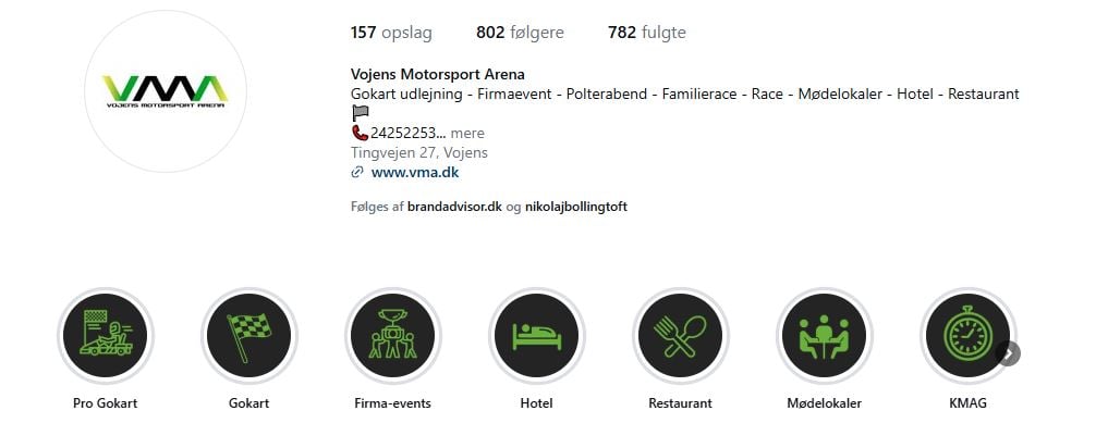 Instagram opsætning